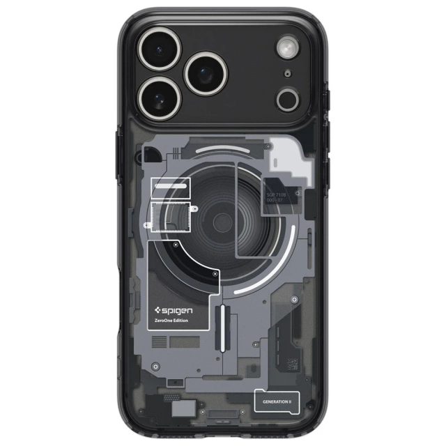 Etui Ochronne do iPhone 17 Pro Spigen Ultra Hybrid Mag MagSafe Zero One Czarny