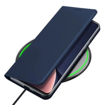 Dux Ducis Skin Pro Hülle Xiaomi 13 Pro Hülle mit Flip Card Wallet Ständer blau