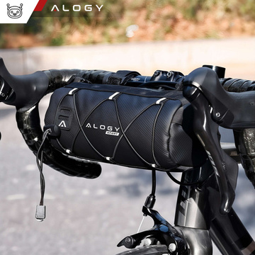 Brašna na tašku na kolo 2,5 l rám na řídítka rám na tašku obal na tašku 23,6 x 10,5 x 10 cm (S) Alogy Sport černá