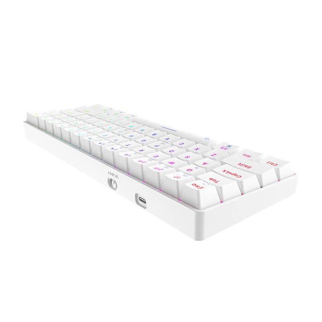 Bezprzewodowa klawiatura mechaniczna Dareu EK861 Bluetooth + 2.4G RGB (biała)