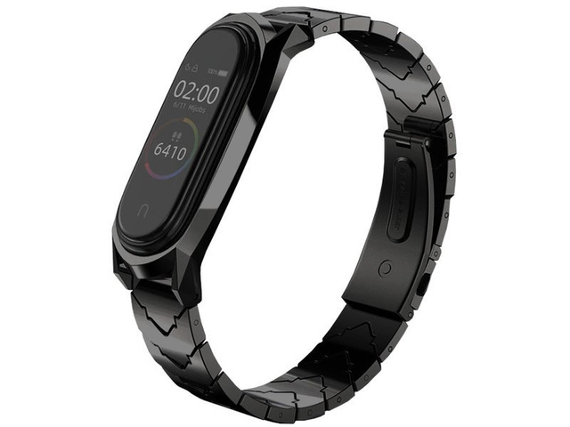 Náramok V-Style GT band Mijobs pre Xiaomi Mi Band 3/4 čierny