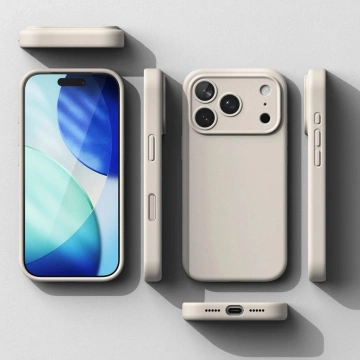 Etui do iPhone 17 Pro Ringke Silicone Magnetic MagSafe Beżowe