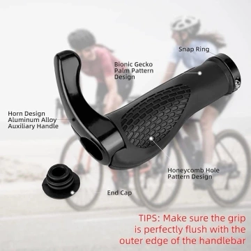 Sada držiakov na bicykel Rockbros BT1007B s rohmi - čierna