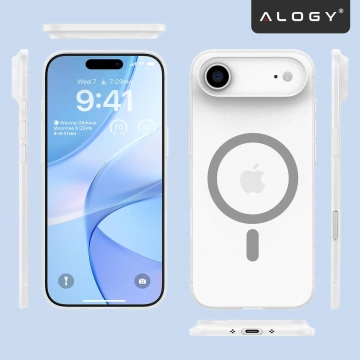 Kryt pre Apple iPhone 16 Pro Max Alogy MagSafe Hybrid Matte Case Matný kryt s ochranou šošovky čierny