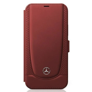 Mercedes MEFLBKP12SARMRE Schutzhülle für Apple iPhone 12 Mini 5.4" rot/rot Buch Urban Line