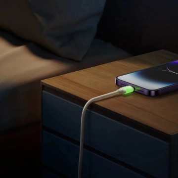 Kábel Joyroom S-A53 30W USB-C na Lightning 1,2 m, fluorescenčná béžová