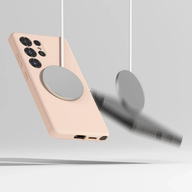 Etui für Samsung Galaxy S25 Ultra Pink Sand Ringke Silikon Magnetisch MagSafe