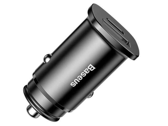 Baseus Square PPS QC 4.0 / PD 3.0 5A 30W Black Car Charger