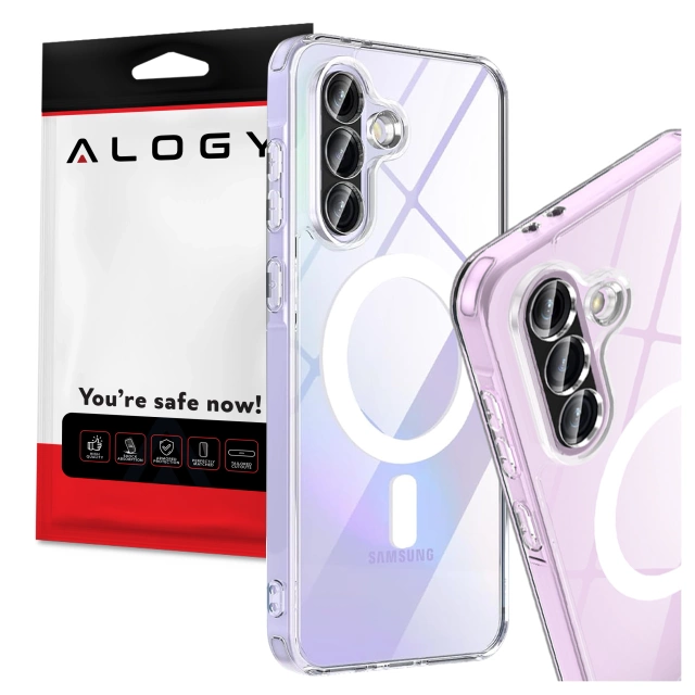 Hülle für Apple iPhone 16 Pro Max Alogy Anti-Shock Hybrid Case für MagSafe Transparent
