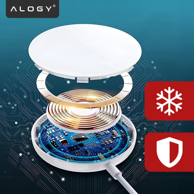 Alogy bezdrôtová nabíjačka pre MagSafe 20W pre iPhone 12/13/14 / PRO / MAX / MINI biela