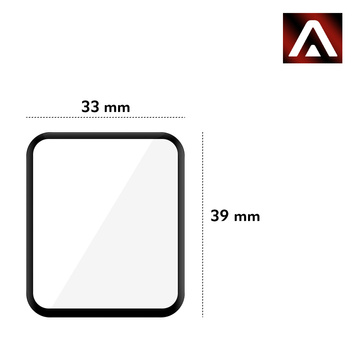 3x гнучкий скляний 3D Alogy Screen Protector Pro для Xiaomi Redmi Watch 2 Lite Black