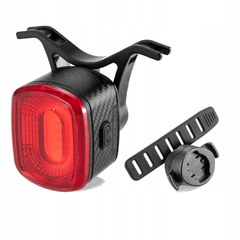 Rockbros Q2S LED rear bicycle light with intelligent stop system USB-C - USB-A cable - black