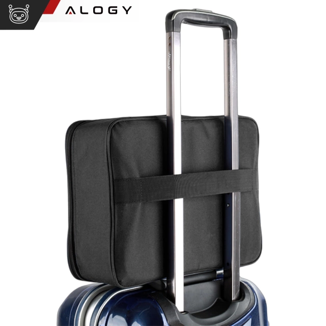 Сумка Alogy для документів з цифровим замком - 37x26x11 см, чорна