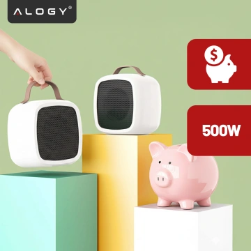 Elektrický ohřívač Farelka ventilátorový ohřívač mini 500W ohřívač deskový ohřívač pro Alogy bílá