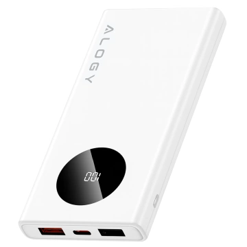 PowerBank Alogy TurboCharge 120W PD PowerDelivery fast charging 10000mAh 2x USB-A 1x USB-C White