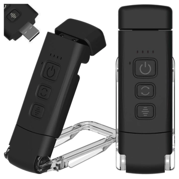 Alogy Clip Lamp LED čtecí lampa dobíjecí lampa s klipem na knihy černá