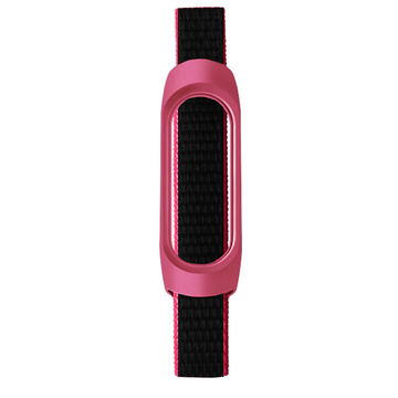 Alogy nylon strap for Xiaomi Mi Band 5/ 6/ 6 NFC Red-black