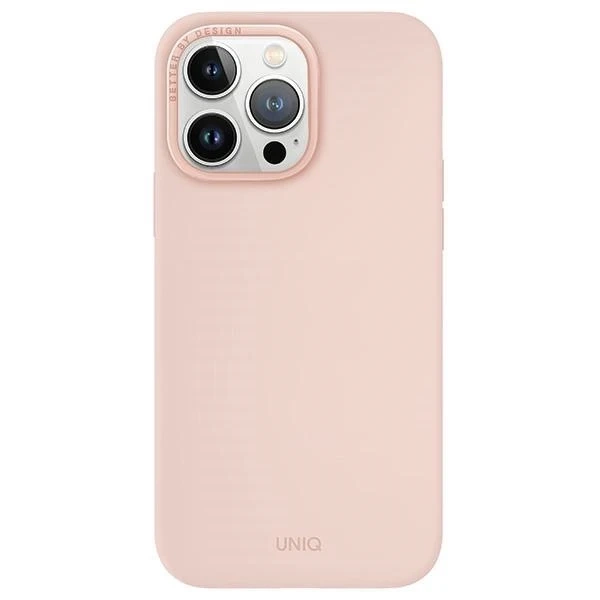Puzdro UNIQ Lino Hue pre iPhone 15 Pro Max 6,7" Magclick Charging ružové/červené ružové
