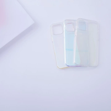 Kryt Aurora Case pre iPhone 13 dúhový gélový kryt zlatý