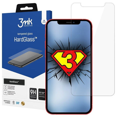 Szkło hartowane 3mk HardGlass 9H do Apple iPhone 12 Mini