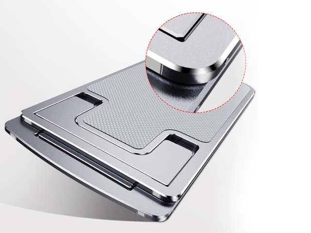 Alogy Verstellbarer Telefonständer Klappbarer Schreibtischständer Silber