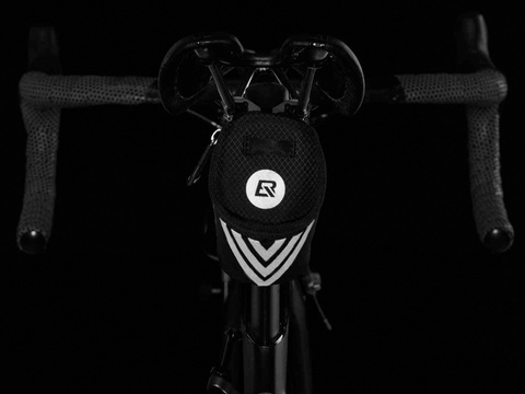 Pouch RockBros C28BK seat bag for bicycle under the saddle Black