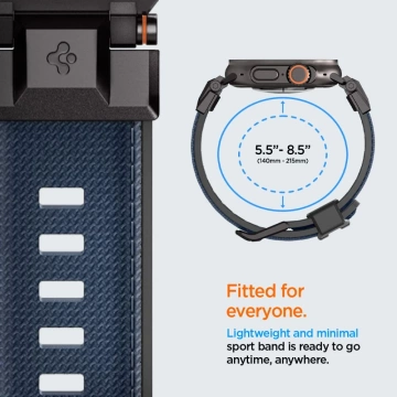 Spigen DuraPro Armor Apple Watch Armband 42-49mm - Marineblau