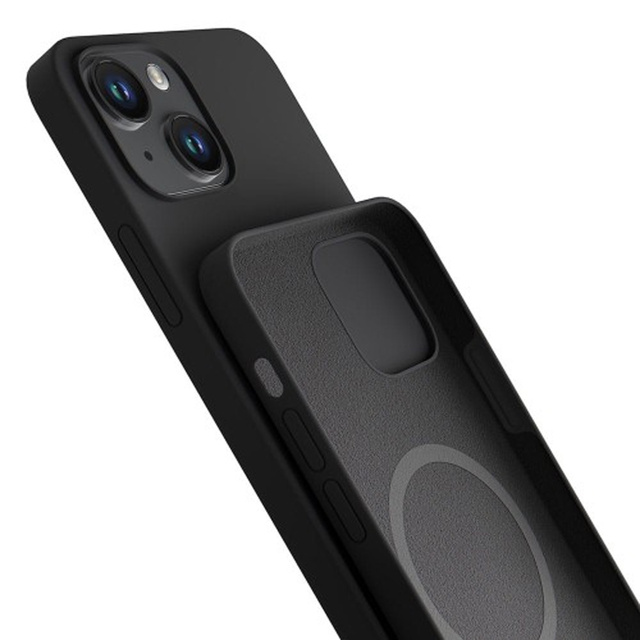 Etui Apple iPhone 14 Plus - 3mk Hardy silikonové pouzdro MagCase Graphite