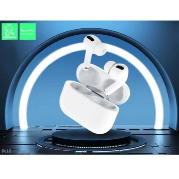 Bluetooth Headphones DENMEN DL12 TWS White Earbuds Wireless