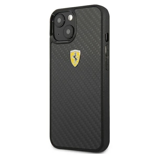Ferrari iPhone 13 mini 5.4" case black/black hardcase On Track Real Carbon