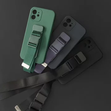 Rope Case Silicone Cover with Lanyard Purse Lanyard Strap for Samsung Galaxy A13 5G Navy Blue