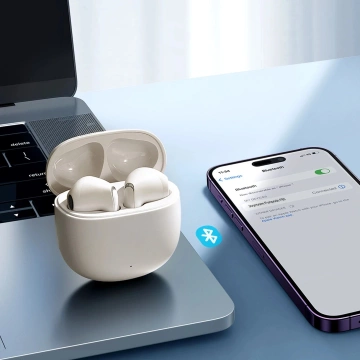 Бездротові навушники TWS Joyroom Funpods Series JR-FB1 Bluetooth 5.3 - бежевий