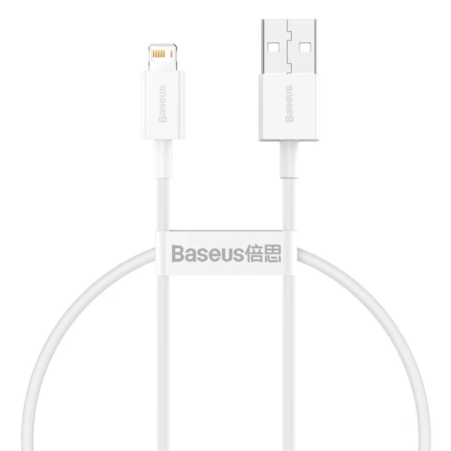 Кабель Baseus Superior USB - Lightning 2.4A 0.25 m White (CALYS-02)