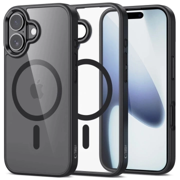 Etui do iPhone 17 Tech-Protect MagMat MagSafe Przezroczysto-Czarne
