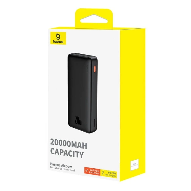 Baseus Airpow 20000mAh 20W Powerbank Schwarz