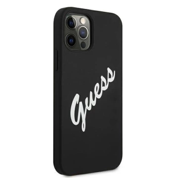 Guess GUHCP12LLSVSBW iPhone 12 Pro Max 6,7" černobílý / černý bílý pevný obal silikonový Vintage