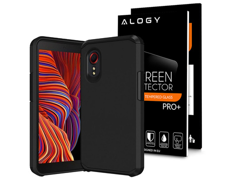 Pouzdro Alogy Armor Matt pro Samsung Xcover 5 Black Glass