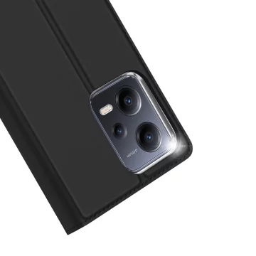 Dux Ducis Skin Pro Hülle für Xiaomi Redmi Note 12 Pro / Poco X5 Pro 5G Cover Flip Card Wallet Stand Schwarz