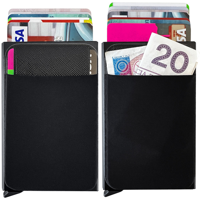 Alogy Anti-Theft Peňaženka RFID Smart Card držiak čierny