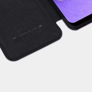 Kožené puzdro Nillkin Qin pre Samsung Galaxy A03s červené