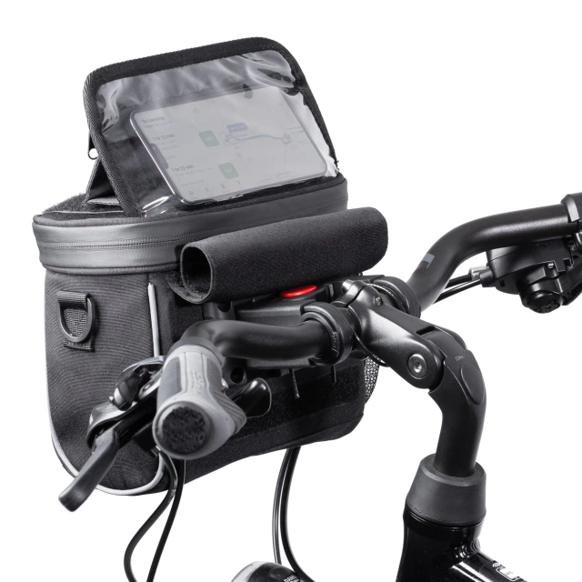 Велосипедна сумка Wozinsky через плече чорна (WBHBB-01)