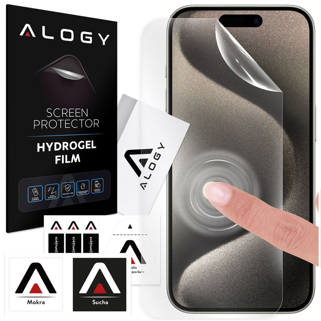 Hydrogel Film for Apple iPhone X XR 11 12 13 14 15 PRO MAX MINI PLUS Phone Screen Protector Alogy Hydrogel Film