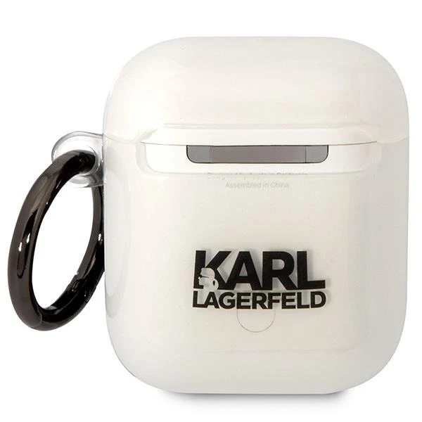 Schutzhülle für Kopfhörer Karl Lagerfeld für Airpods 1/2 Abdeckung transparent Ikonik Choupette