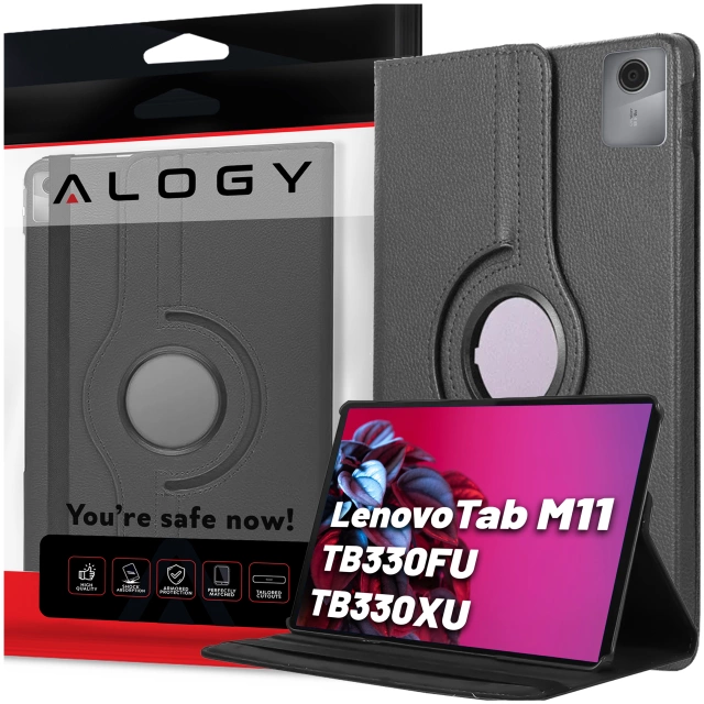 Pouzdro 360 pro Lenovo Tab M11 10,95" TB330FU / TB330XU / TB331FC Otočný kryt na tablet Flip Cover Case Alogy Black
