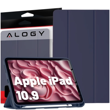Obal pre Apple iPad 10. generácie. 10,9" puzdro na tablet 2022 Alogy Smart Case držiak na ceruzku námornícka modrá