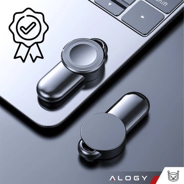 Mini indukčná nabíjačka pre Apple Watch USB Charging Alogy High-end Chip čierna