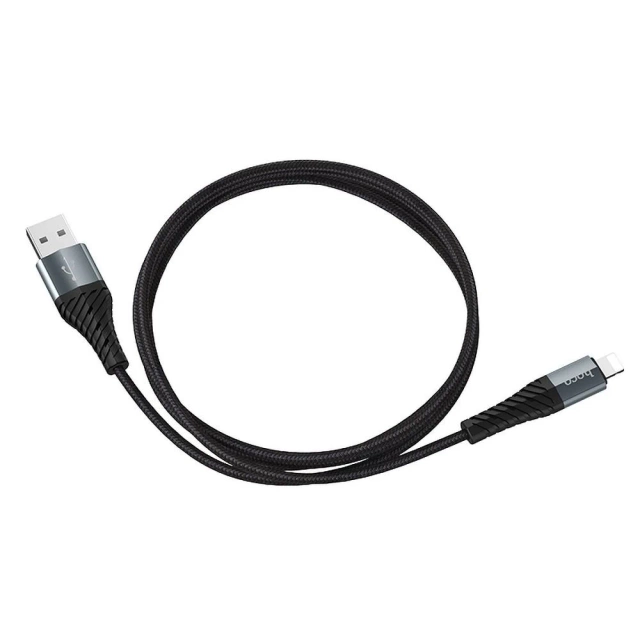 Kábel HOCO USB-A na Lightning X38 1m čierny 2,4A odolný TPE