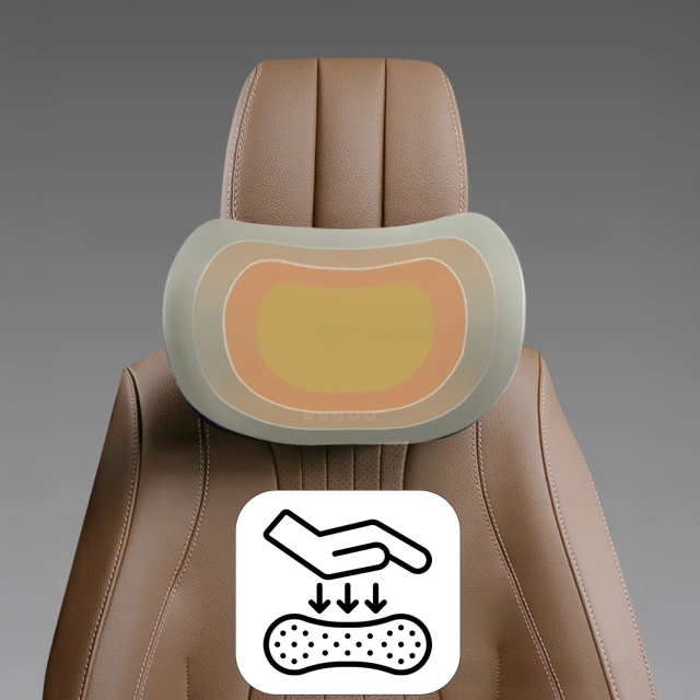 Alogy Car Pillow Headrest Memory Foam Black