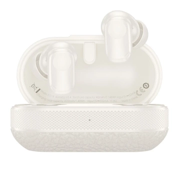 Bezdrátová Bluetooth sluchátka HOCO TWS EQ19 s nabíjecím pouzdrem, bílá