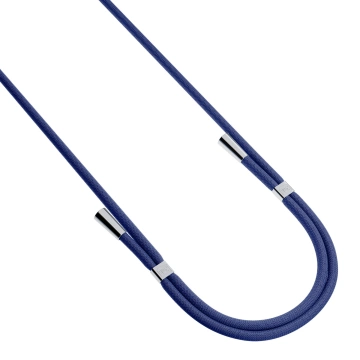 Univerzální šňůrka na chytrý telefon 3mk EasyClip tmavě modrá (stříbrná)